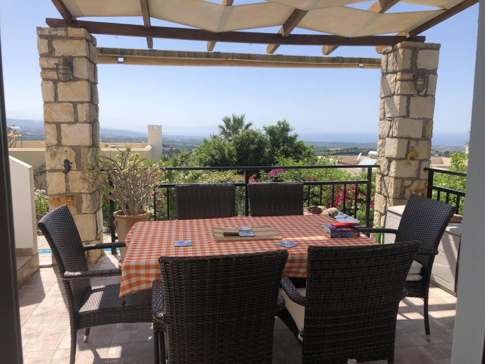 Gemuetliche Villa Mailin Priv. Pool Schoene Aussicht Skouloúfia Buitenkant foto