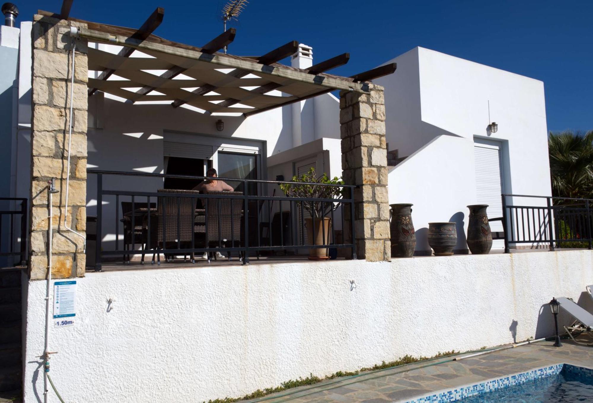 Gemuetliche Villa Mailin Priv. Pool Schoene Aussicht Skouloúfia Buitenkant foto